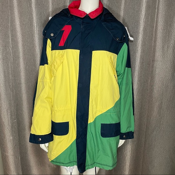 Ralph Lauren Women's Yacht Club 1992 Multicolor Hooded Jacket - Picture 3 of 17